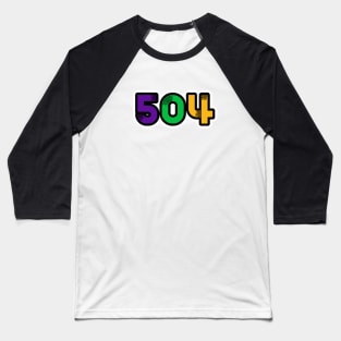 504 Mardi Gras Baseball T-Shirt